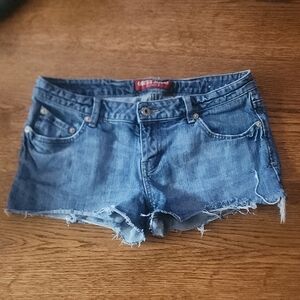 Women's Blue Denim Guess Jean Shorts. Size: 30